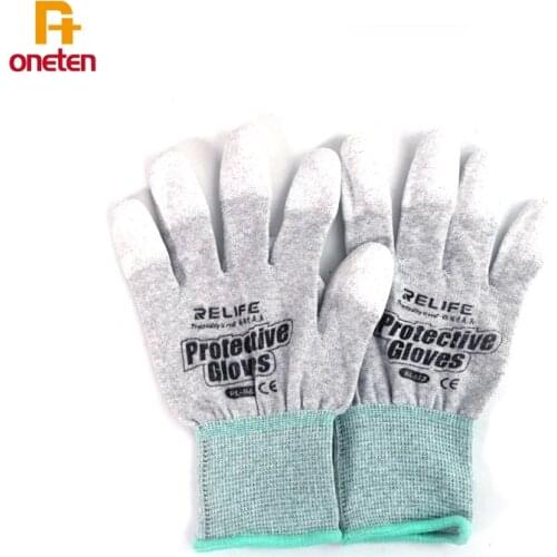 RELIFE Anti-static gloves RL-063 For phone repair disassembly screen coating finger non-slip wear-resistant breathable rubberize
