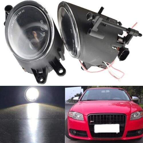 Car Angel Eye Fog Lights Fog Lamps For Audi A4 B6 Avant Quattro 2001-2005Front Fog Light Fog Lamp LED foglights foglamps