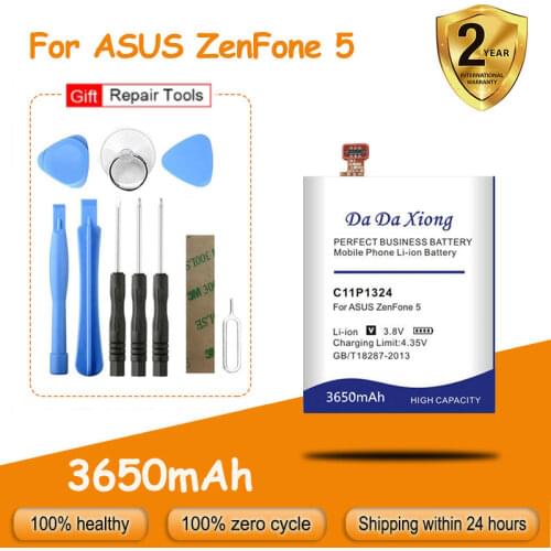 Free shipping 3650mAh C11P1324 Battery for ASUS ZenFone 5 A500G Z5 A500 A500CG A501CG A500KL Replacement batteria + free tools