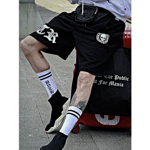 Ropa Honbre Summer Pure Cotton Trend Breathable Loose Casual Running Basketball Training Travel Shopping Mens Five-Point Pants