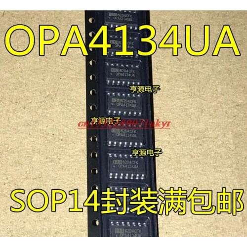 5pcs OPA4134 OPA4134UA operational amplifier chip SOP-14 brand new