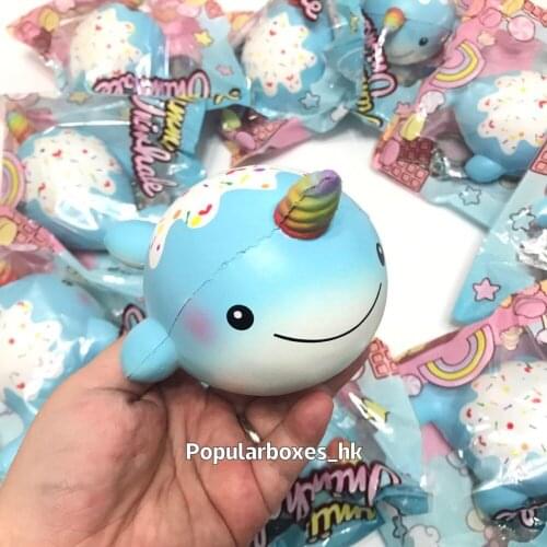 Cramiicandy blue uniwhale squishy slow rising gift