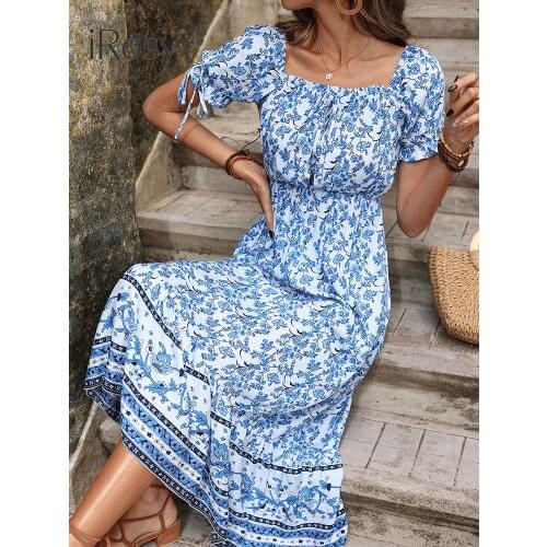 Летние платья с открытыми плечами iRosy China At AliExpress