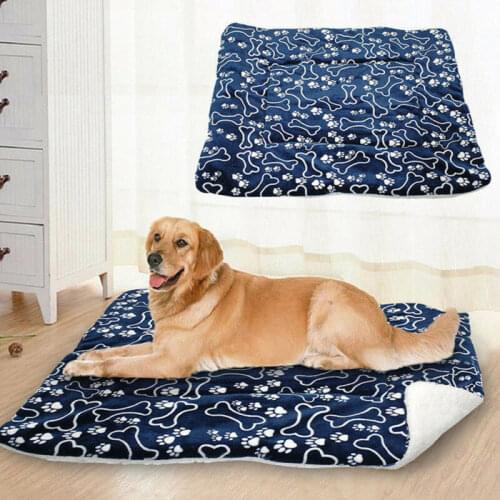 Cute Pet Dog Cat Bed Cushion Mat Pad Kennel Cozy Warm Soft House Washable Double Sided Puppy Pet Pillow Mat