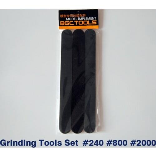 No.3 Abrasive Stick Set 3 In 1 Grinding Tools Set Polishing Sticks for Model Kit Hobby Finishing Tools Accessory
