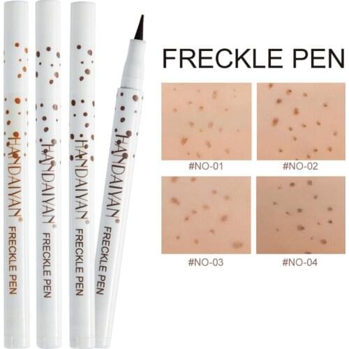 Natural Cosmetic Freckle Pen Waterproof Face Brown Eyeliner Dot Spot Pen Makeup Waterproof Dot Spot Pen DIY Makeup Tool