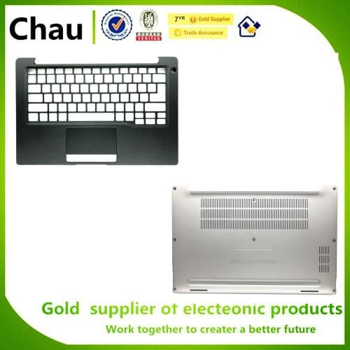 New For Dell Latitude E7400 7400 Upper Case Palmrest without SC hole/Bottom Base Door Cover Case Silver 00CKCH 0CKCH AM2EQ000701