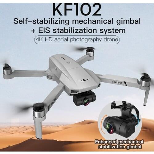 KF102 rc Drone GPS Gimbal HD Camera WiFi FPV Professional Optical Flow Positioning Brushless Foldable RC Quadcopter Vs E58 E520