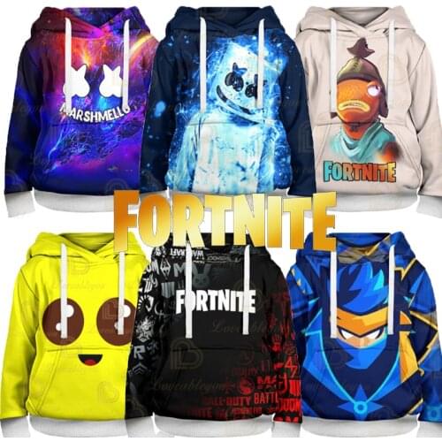 Men and Women Fortnite Kids Hoodie Victory Hero Sweatshirt Battle Royale Tops Boys Girls Cartoon Clothes