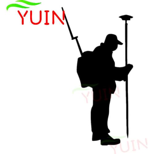 Land Surveying Car Sticker Fashion PVC Car Supplies Decal Cars Body Trunk Decorative Cover Scratch Waterproof Sunscreen Decals