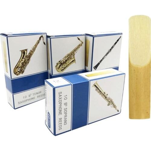 10pcs/set Alto/Soprano/Tenor Saxophone Reeds Strength 2.5 Bb Clarinet Reed