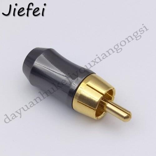 20pcs brass RCA Male Plug Audio Video Cable Adapter Solder New