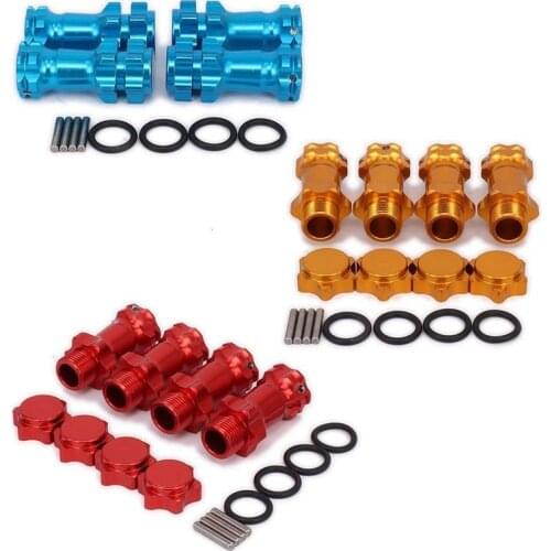 4pcs 89108 17mm Wheel Hex 30mm Longer Enhanced Mount Adapter Cover Hub For HSP 1/8 Scale Monster Truck Truggy RC Spare Parts