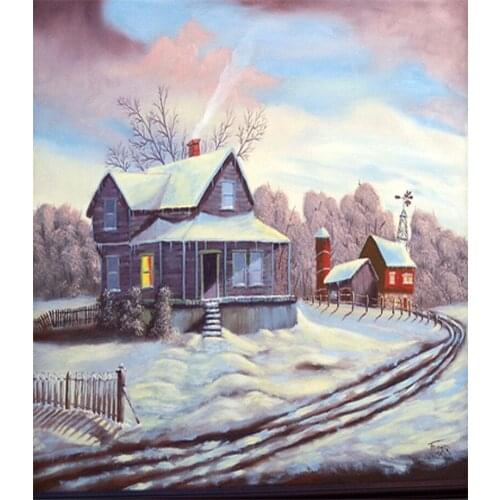 5x7 White Snow Falling Photography Backdrop Background Newborn Digital Printed Green Xmas Tree Background Studio Props