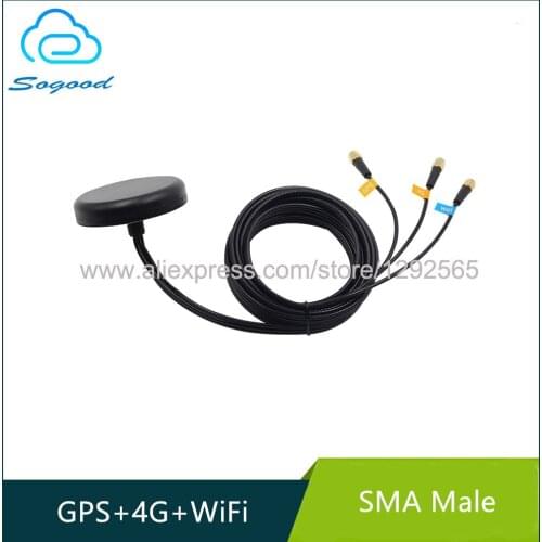 New Antennas 3G 4G WIFI GPS Combo Outdoor Antenna IP67 waterproof wifi-Reserve polarity sma male inner pin