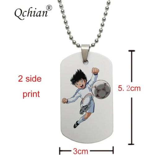 Captain Tsubasa Nankatsu Ozora Tsubasa Taro Misaki Necklaces for Pendant necklace Jewelry kids Gift 2 side print Anime fans gift