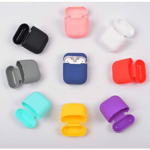 Wireless Earphone Cover Protective Case Bag for Apple AirPods 1 2 Cases Soft Silicone Bluetooth Headset Box Headphones Accessory