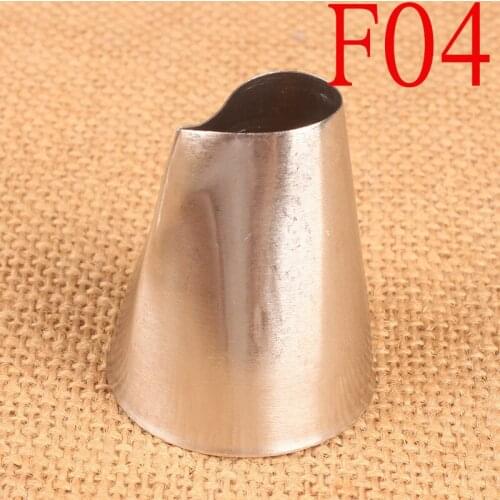 #F04 Round Water droplets shape Piping Tip Decorating Mouth Nozzle Pastry Tips Fondant peach Cake Decorating Sugarcraft Tool