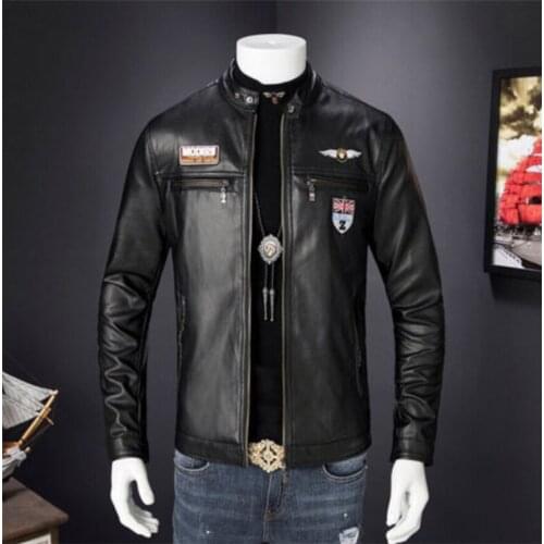 Hirigin Men's Faux Leather Jackets