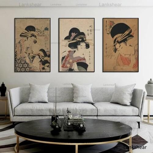 Canvas Art Print Japanese decorative Japan Decor painting Ukiyoe Posters and Prints Wall pictures For Bedroom Print Cuadros