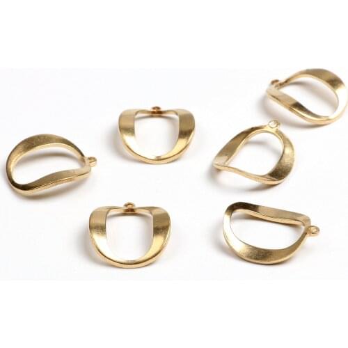 Brass O Charms, Raw Brass Earrings Finding,Raw Brass Pendant,Oval shaped Earrings Brass Charm,Jewelry Supplies,18X15.5mm-RB1152