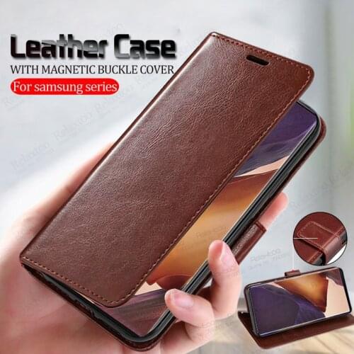 Leather flip Magnetic case For samsung galaxy note 20 ultra note20 s20 s10 not 10 plus s 10 stand wallet book phone cover fundas