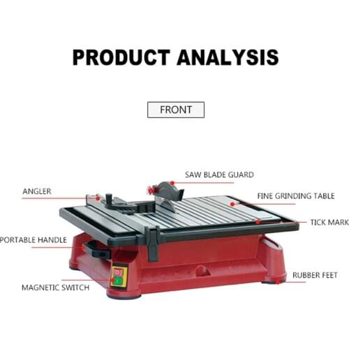 7 inches SQ07 Marble Stone Tile Cutting Machine Portable Mute High-power