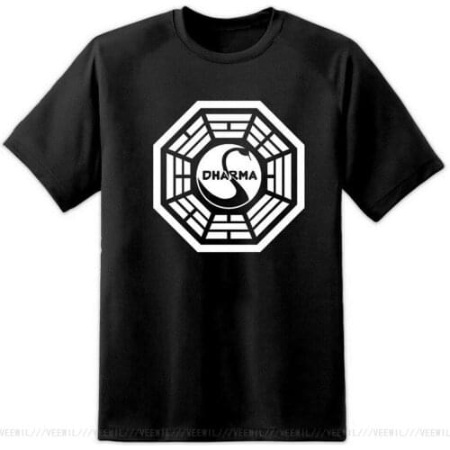 LOST TV SERIES MENS MEDIUM DHARMA SWAN CULT T-Shirt Westworld Retro Vintage T Shirt