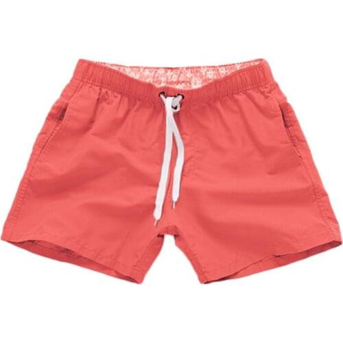 Beach Male Solid Color Loose Three-Point Casual Short Beach Shorts Men Trunks Big Mens Clothing Swimming Shorts Men Swimwear