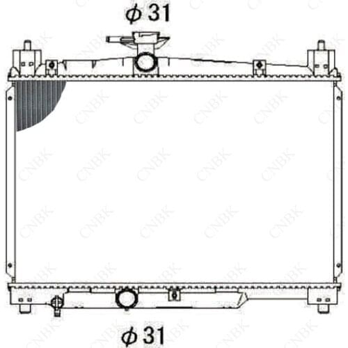 Radiator for Toyota Vios \N Platz Echo Vitz Scp11 Scp10 Yaris Vezi Yako Aluminum-Plastic Water Tank