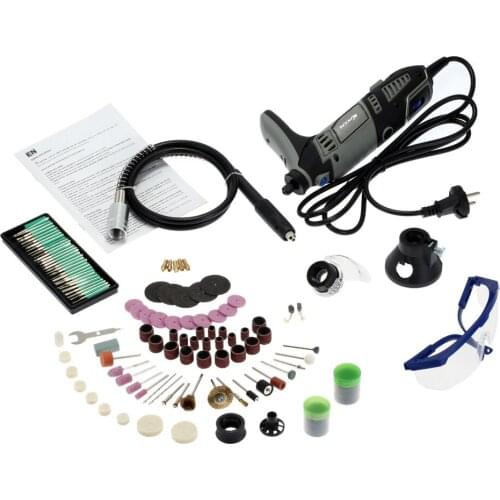 Regulating Speed Drill Grinder Tool for Milling Polish Drilling Cutting Engraving Kit Electric Grinding Set 167pcs Accessories