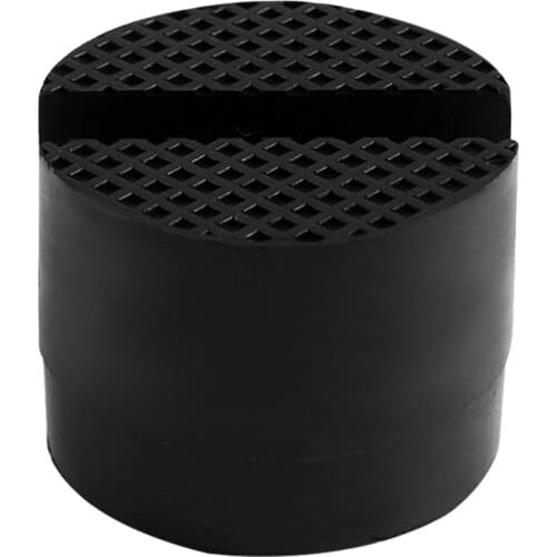 Slotted Car Rubber Jack Pad Frame Protector Guard Adapter 50mm*50mm Black
