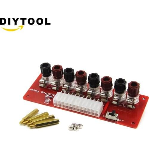 24Pins ATX Benchtop Power Board Computer Power Supply Breakout Adapter DC power adapter DC power plug