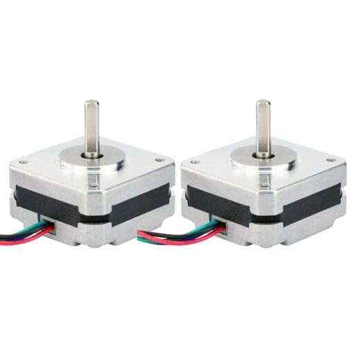 New 2Pcs 17Hs08-1004S 4-Lead Nema 17 Stepper Motor 20mm 1A 13Ncm(18.4Oz.In) 42 Motor Nema17 Stepper for Diy 3D Printer Cnc Xyz