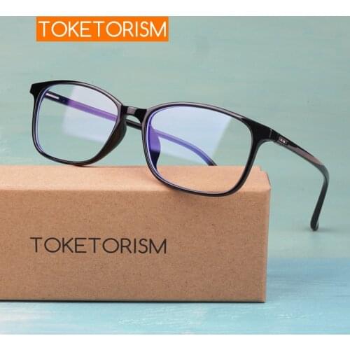Toketorism Ultralight TR90 Glasses Anti Blue Ray Computer Eye Glasses Frames for Women 97611