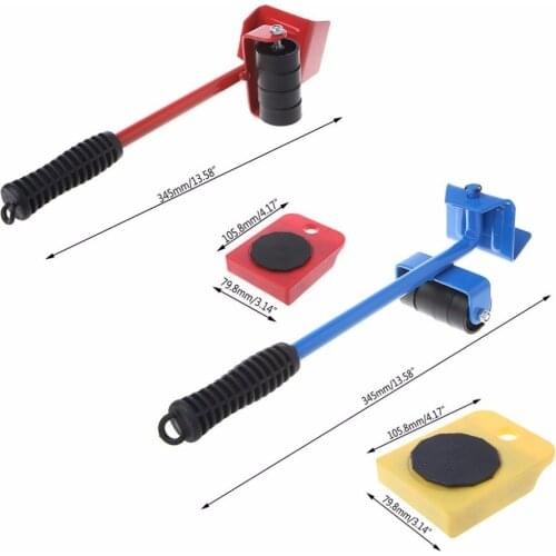 Mover Transport Set 5-Piece Set Plastic House Moving Vehicle Yellow Red Style Moving