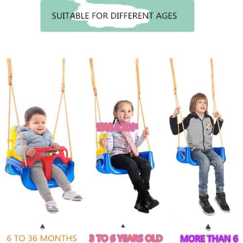 Indoor Outdoor Baby Swing Chair Home Three-In-One Childrens Swing Childrens Fitness Plastic Baby Safety Swing Seat