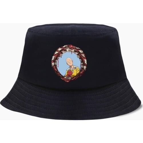 Funny Anime One Punch Cool Fisherman Hat Fishing Cap Bucket Hats Panama Men Women Bob Outdoor Sunscreen Chapeau Sun Prevent Caps