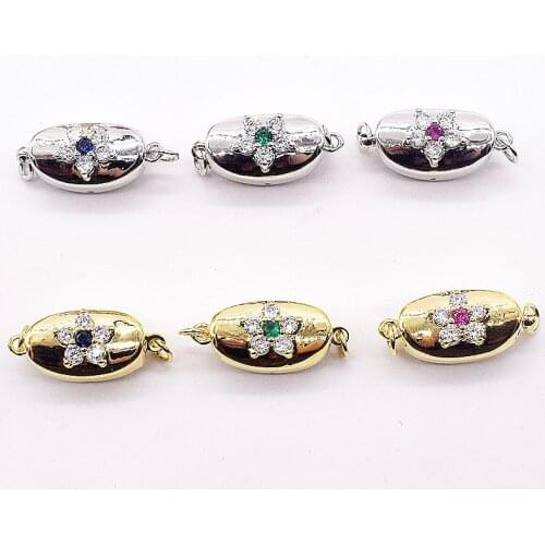 Jewelry Making DIY Golden/Silvery Connector Clasps hooks Findings Women Fashion Pearls Bracelets Metal Clasps Accessories