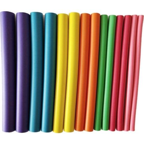 10pcs DIY Hair curlers for hair soft hair rollers curler Pearl Cotton Hair Roll curls bagels bendy flexi rods spiral magic perms