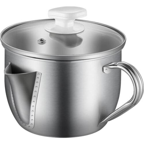 1000ML Stainless Steel Multifunction Kitchen Tools Gravy Oil Soup Fat Separator Grease Filter Strainer Pot Kitchen Cooking Tool