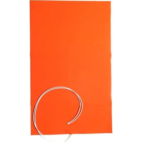 230v 2000w 540*1000*1.5mm Flexible Silicone Rubber Heating Mat for machine adhesive 1 side 1000mm lead out from 540mm side