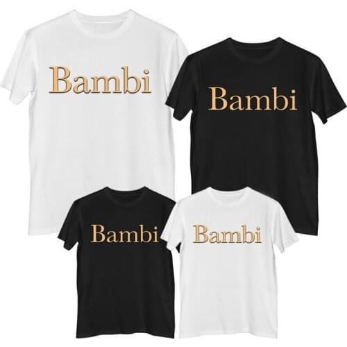 Disney Bambi T shirt Comfortable 100%cotton Fashion Womens t-shirts mommy and daughter matching clothes family matching clothes