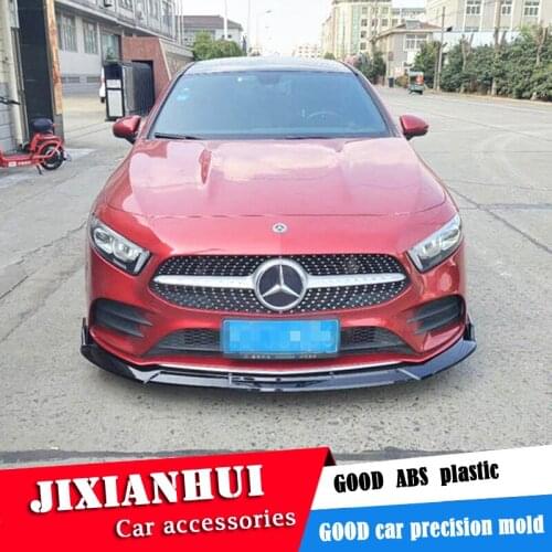 For Mercedes-Benz W177 front Bumper Diffuser Bumpers Protector For Benz A180 A200 A250 Body kit bumper Before Rear lipspoiler