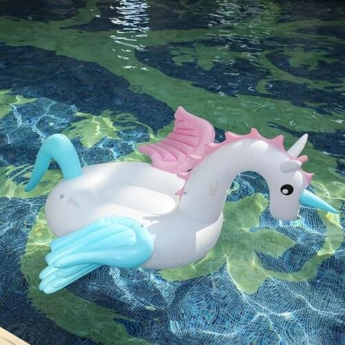 240cm Flying Horse Giant Pool Float Swimming Ring Adult Inflatable Mount Floating Bed Deck Chair Beach Swimming Pool Toy