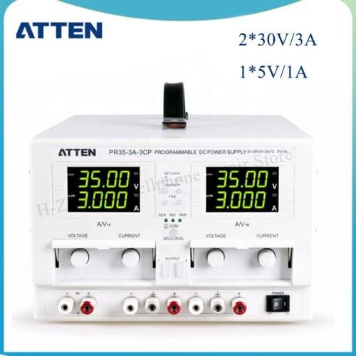 Lab DC power supply ATTEN PR35-3A-3CP 0-5A 215W digits display Three Channels High Accuracy Programmable