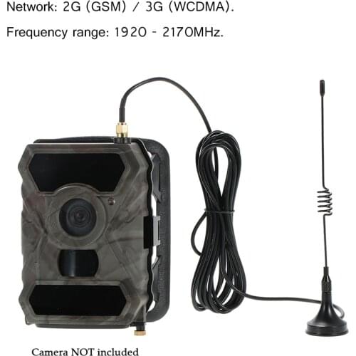 Magnetic Antenna 2G GSM 3G WCDMA 1920-2170MHz Magnetic Antenna for Trail Game Scouting Wildlife Hunting Camera