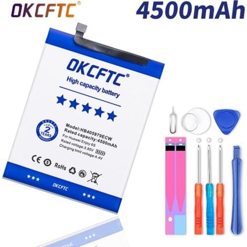 Original Battery HB405979ECW 4500mAh For Huawei Nova Enjoy 6S Honor 6C 6A 7A 7S 8A 7A Pro Y5 Y6 Y6 Pro 2017 P9 Lite Mini