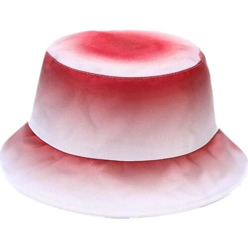 Cotton Colorful Print Bucket Hat Fisherman Hat Outdoor Travel Hat Sun Cap Hats for Men and Women 226