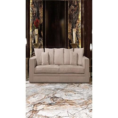 Postmodern light luxury sofa leather simple luxury Italian leather sofa modern Hong Kong style first layer cowhide full leather